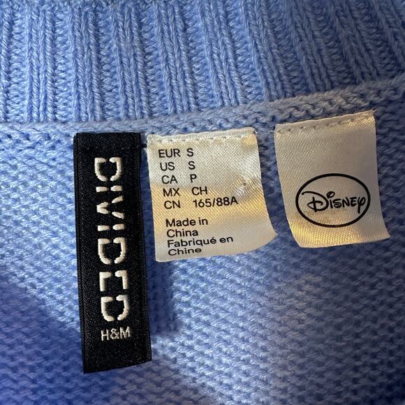 H&M Disney Bambi Sweater Tunic Light Blue - Picture 5 of 6
